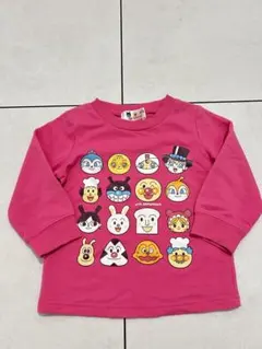 アンパンマン トレーナー 薄手 90cm ピンク 長袖 キャラクター