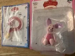 一番くじ くまのプーさん D賞　ピグレット I賞カラビナ　プーさん　100周年