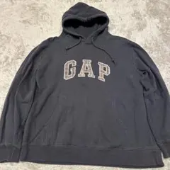 希少XL GAP ギャップ　パーカー　プルオーバー　メンズ　ビッグロゴ　y2k