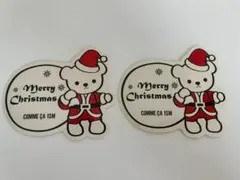 【COMME CA ISM】 クリスマス ステッカー 2枚セットのサムネイル