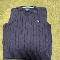 SALE中Polo Ralph Lauren ネイビー ケーブルニットベスト 5