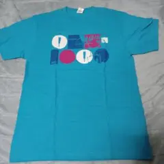 グラフィックプリント Tシャツ 青