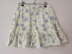 メゾピアノジュニア 花柄レースフリルスカート サイズL160