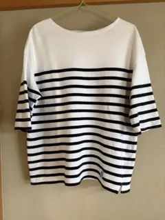 ☆ ORCIVALオーシバル バスクシャツ白×ブラック