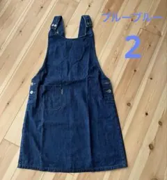 ブルーブルー　ダークデニム サロペットスカート