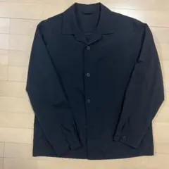 UNIQLO 感動シャツジャケット（ブラック／Lサイズ）