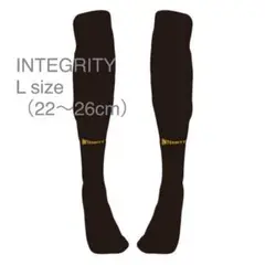 【新品】INTEGRITY サッカーソックス 膝上靴下 L（22〜26cm）黒