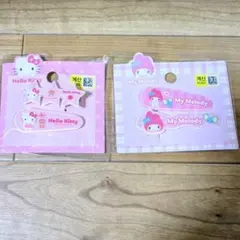 【韓国限定！】ハローキティとマイメロディ ヘアピンセット