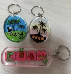 GUAMデザインアクリルキーホルダー3個セット