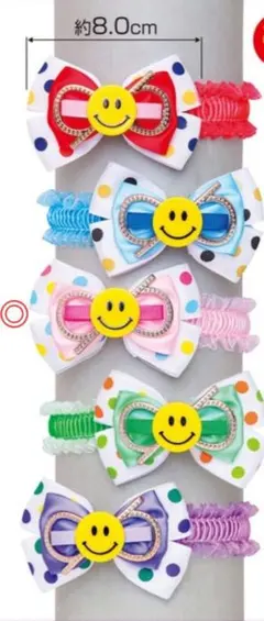 【Fukuwa Ribbon】犬用チョーカー　蝶ネクタイ　カラフルドットリボン