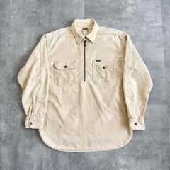 90s DIESEL イタリア製 ハーフジップ プルオーバー コーデュロイシャツ
