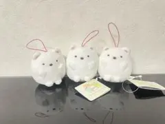 すみっコぐらばんざいゴムひも付きマスコット　しろくま　3個