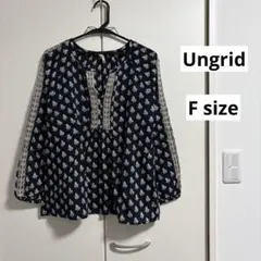 新品 ungrid プリント刺繍ブラウス 2026年最新】Ungrid 刺繍 ブラウスの人気アイテム - メルカリ