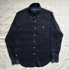 【現行】Polo Ralph Lauren B/D リネンシャツ ワンポイント 最現行】Ralph Lauren B/D リネンシャツ ワンポイント ブラック - メルカリ