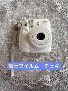 富士フイルム チェキ instax mini 8+ ホワイト ストラップ付き
