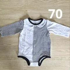 SLAP SLIP ベビー ロンパース 70 ボーダー