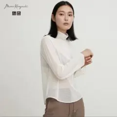 UNIQLO マメクロゴウチ　mame メッシュハイネックT 新品
