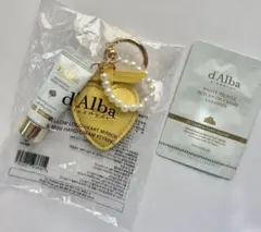 新品未開封　dAlbaハンドクリーム チャーム付き　クレンジングサンプル