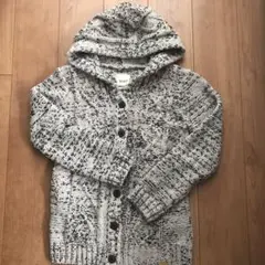 値下げROXYニットカーディガン フード付き