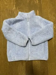 ユニクロ キッズ フリースジャケット 130 ライトブルー