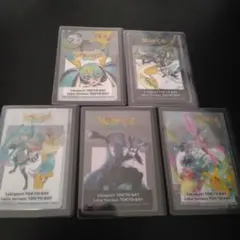 初音ミク ポケモン　ららぽーと　クリアカード 全5種セット