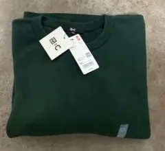 ユニクロ　ダークグリーン クルーネック セーター 3L