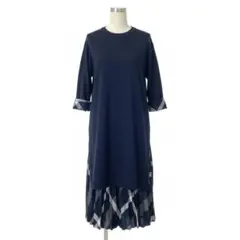 ブルーレーベルクレストブリッジ ニットワンピース プリーツスカート セットアップ