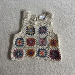 ✪*様 zarababy zarakids クロシェサマーニットベスト 116