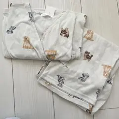 新品　犬柄マタニティパジャマ 上下セット