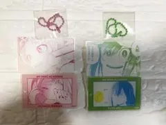 僕のヒーローアカデミア　スライドアクリルキーホルダー　2点セット　麗日　梅雨