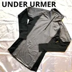 アンダーアーマー　アンダーシャツ　LG　コールドギア　トレーニング　ボーダー　黒