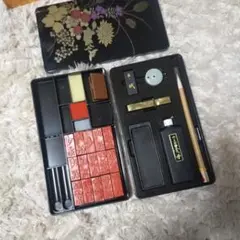 書道セット 習字道具 筆 墨 硯 判子 スタンプ