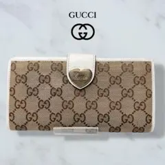 GUCCI GGキャンバス ラブリー ハート 長財布 Wallet 203550 - メルカリ