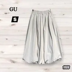 【GU 】ジーユー バブルヘムミディスカート ボリューム ナチュラル Ｓのサムネイル