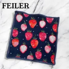 【FEILER】LOVERARY ハンドタオル ネイビー USED E-pc