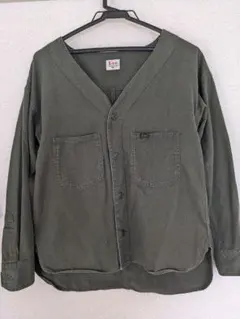Lee　ミリタリーシャツ　カーキー