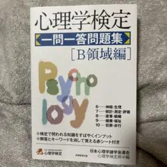 Nobu様専用　心理学検定 一問一答問題集 B領域編