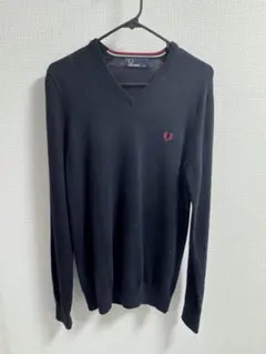 FRED PERRY Vネックセーター XS ネイビー フレッドペリーのサムネイル