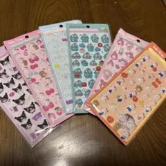 ぷくぷくシール　サンリオ6枚セット
