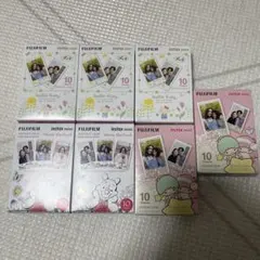 instax mini チェキフィルム ハローキティ キキララ　くまのプーさん