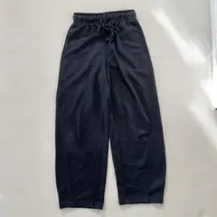 GU スウェットバレルレッグパンツ　M/ブラック