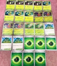 ポケモンカード「チコリータ ベイリーフ メガニウム」進化ライン デッキパーツのサムネイル