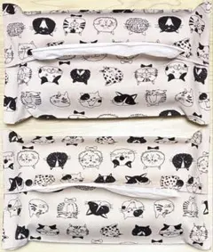 【ななこ様専用】ボックスティッシュカバー（猫柄10枚セット）