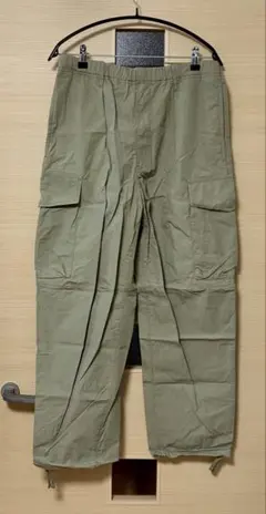 UNIQLO U ワイドフィットパラシュートカーゴパンツ M カーキ