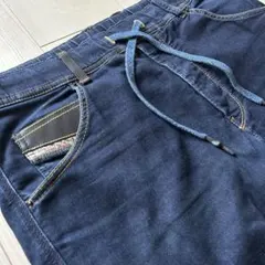 DIESEL KROOLEY デニムスウェットパンツ ジョガーパンツ