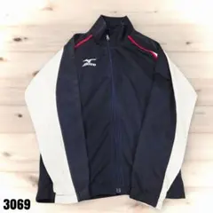 Mizuno ミズノ スポーツジャケット ネイビー/ホワイト M 3069