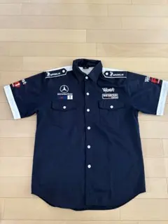 Mercedes Benz F1 ワークシャツ XL ネイビーのサムネイル