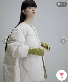 ADAM ET ROPE' テントシルエット中綿ジャケット　クリーニング済