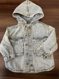 ZARA デニムジャケット フード付き 80cm