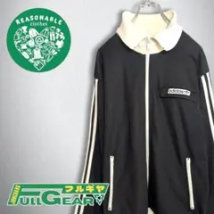 古着　トラックジャケット　アディダス　トレフォイル　長襟　メンズ　XO